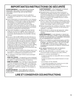 Preview for 19 page of KitchenAid KHSU205WBA0 Installation Instructions And Use & Care Manual