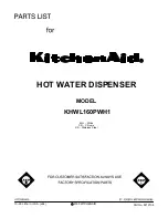 KitchenAid KHWL160PCR Parts List preview