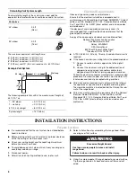 Preview for 6 page of KitchenAid KICU460WSS0 Installation & Use Manual