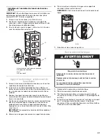 Preview for 21 page of KitchenAid KICU460WSS0 Installation & Use Manual