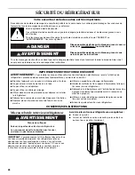 Preview for 28 page of KitchenAid KitchenAid SIDE BY SIDE REFRIGERATOR Use And Care Manual