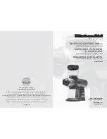 KitchenAid KPCG100ER - Pro Line Burr Coffee Grinder Instructions Manual preview