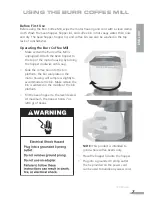 Preview for 9 page of KitchenAid KPCG100ER - Pro Line Burr Coffee Grinder Instructions Manual