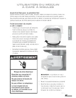 Preview for 29 page of KitchenAid KPCG100ER - Pro Line Burr Coffee Grinder Instructions Manual