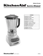 Preview for 1 page of KitchenAid KSB540ER0 Service Manual