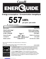 Preview for 2 page of KitchenAid KSCK23FVBL - 23.1 cu. Ft Energy Manual