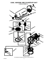 Preview for 4 page of KitchenAid KSM100PSDP0 Parts List