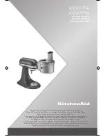 Preview for 1 page of KitchenAid KSM1FPA Instructions Manual