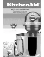 Preview for 1 page of KitchenAid KSM7581BZ0 Instructions And Recipes Manual