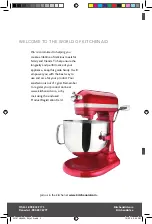 Preview for 2 page of KitchenAid KSM7586PFP Instructions Manual