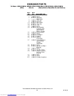 Preview for 20 page of KitchenAid KSRS25CSBL00 Parts List