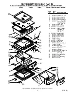 Preview for 4 page of KitchenAid KSRV22FVWH01 Parts List