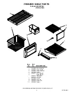 Preview for 4 page of KitchenAid KSSC48FTS00 Parts List