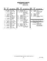 Preview for 22 page of KitchenAid KSSC48FTS02 Parts List