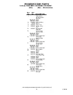 Preview for 18 page of KitchenAid KSSO36QMB01 Parts List