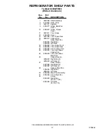 Preview for 10 page of KitchenAid KSSO42FMX00 Parts List