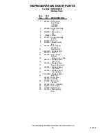 Preview for 16 page of KitchenAid KSSP36QMS01 Parts List