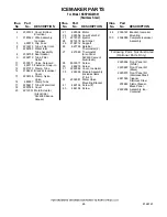 Preview for 26 page of KitchenAid KSSP36QMS01 Parts List