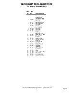 Preview for 6 page of KitchenAid KSSS36MAX05 Parts List