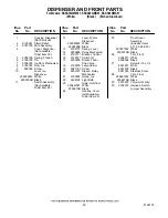 Preview for 20 page of KitchenAid KSSS36QMB01 Parts List