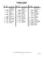 Preview for 2 page of KitchenAid KSSS42DAW03 Parts List