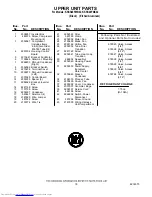 Preview for 18 page of KitchenAid KSSS48FMB02 Parts List