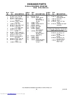 Preview for 22 page of KitchenAid KSSS48FMB02 Parts List