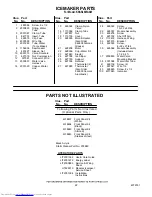 Preview for 22 page of KitchenAid KSSS48MAX03 Parts List