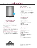 KitchenAid KUDC10FXSS Specifications preview