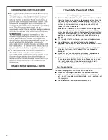 Preview for 4 page of KitchenAid KUDI02CR User Instructions