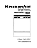 Preview for 1 page of KitchenAid KUDI220T Use And Care Manual