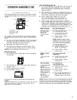 Preview for 9 page of KitchenAid KUDM01FK Use And Care Manual