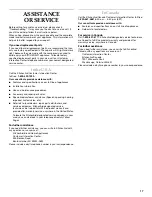 Preview for 17 page of KitchenAid KUDM01FK Use And Care Manual