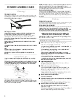 Preview for 8 page of KitchenAid KUDS01FLSS User Instructions