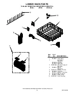 Preview for 14 page of KitchenAid KUDS03CTBL2 Parts List