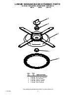 Preview for 5 page of KitchenAid KUDS24SEAL0 Parts List