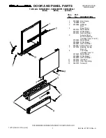 Preview for 1 page of KitchenAid KUDS24SEAL1 Parts List