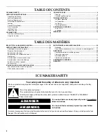 Preview for 2 page of KitchenAid KUIC15NLXS Use & Care Manual