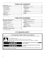 Preview for 2 page of KitchenAid KUIO18NNXS Use And Care Manual
