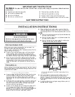 Preview for 3 page of KitchenAid KUIO18NNXS Use And Care Manual