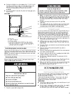 Preview for 9 page of KitchenAid KUIO18NNXS Use And Care Manual