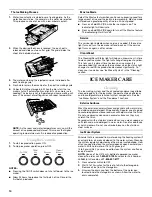 Preview for 10 page of KitchenAid KUIO18NNXS Use And Care Manual