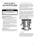 Preview for 5 page of KitchenAid KUIS155HBL0 Use & Care Manual