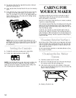 Preview for 12 page of KitchenAid KUIS155HBL0 Use & Care Manual