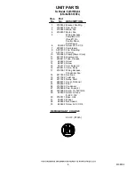 Preview for 8 page of KitchenAid KUIS155HLS4 Parts List