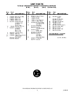 Preview for 8 page of KitchenAid KUIS18NNJB8 Parts List