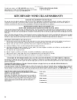 Preview for 12 page of KitchenAid KUWO244PBL00 Use & Care Manual