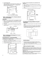 Preview for 8 page of KitchenAid KVUB600DSS0 Installation Instructions And Use & Care Manual