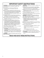 Preview for 4 page of KitchenAid KVWB400DSS0 Installation Instructions And Use & Care Manual