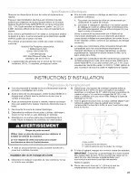 Preview for 21 page of KitchenAid KVWB400DSS0 Installation Instructions And Use & Care Manual